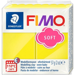 Пластика, колір лимонний, 57 г Fimo soft 4006608809430 Staedtler