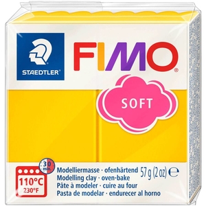 Пластика, цвет желтый, 57 г Fimo soft 4006608809454 Staedtler