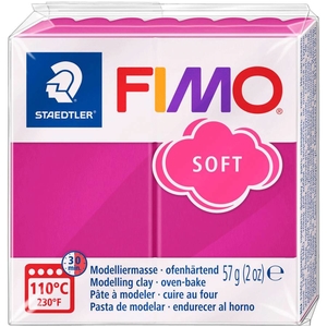 Пластика, колір малиновий, 57 г Fimo soft 4006608809478 Staedtler