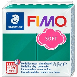 Пластика, колір смарагдовий зелений, 57 г Fimo soft 4006608809713 Staedtler