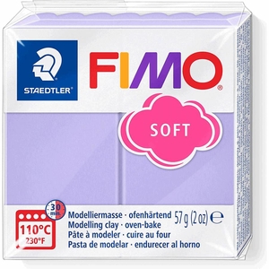 Пластика, цвет сиреневый пастельный, 57 г Fimo soft 4006608005566 Staedtler