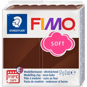 Пластика, цвет шоколадный, 57 г Fimo soft 4006608809836 Staedtler