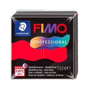 Пластика, колір червоний, 57 г Fimo professional 4007817163429 Staedtler