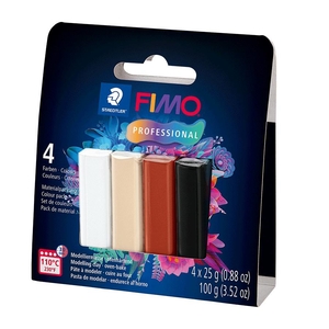 Полімерна глина, 4 кольори по 25 г Fimo. Professional Natural colours 4007817165362 Staedtler