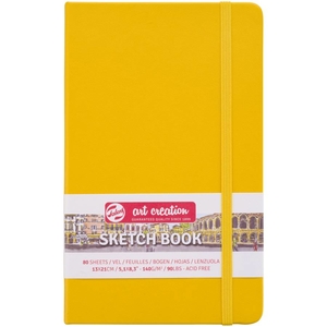 Скетчбук А5, 80 листов, кремовая бумага, 140 г/м2 Golden Yellow. Talens Art Creation 8712079451707 Royal Talens