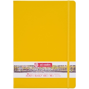 Скетчбук А4, 80 листов, кремовая бумага, 140 г/м2 Golden Yellow. Talens Art Creation 8712079451721 Royal Talens