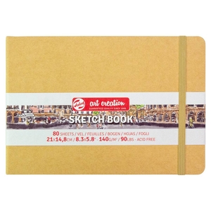 Скетчбук А5, 80 листов, кремовая бумага, 140 г/м2 Kraft. Talens Art Creation 8712079467173 Royal Talens
