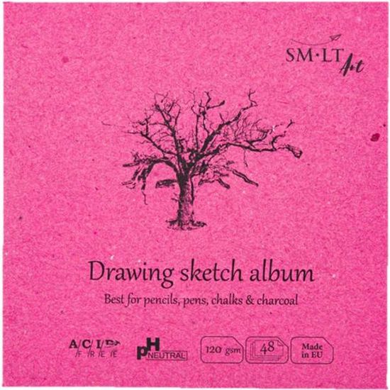 Альбом для рисунку 14х14 см, 48 аркушів, 120 г/м2 AUTHENTIC Layflat 4770644588856 SMILTAINIS Альбом для рисунку 14х14 см, 48 аркушів, 120 г/м2 AUTHENTIC Layflat 4770644588856 SMILTAINIS