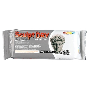 Масса для лепки самозастывающая серая, 250 г Sculpt Dry 8804819065470 MUNGYO