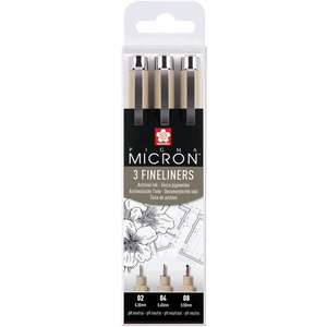 Набір лінерів чорних, 3 шт різної товщини письма PIGMA MICRON 8710141132417 Sakura
