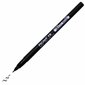 Лінер-пензлик чорний тонкий PIGMA PEN Brush FB 084511399242 Sakura