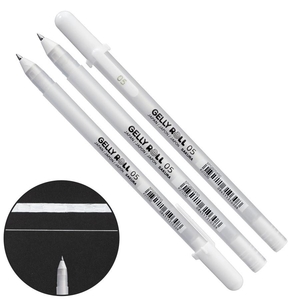 Ручка гелева біла 0,3 мм Gelly Roll Basic FINE 05 084511310308 Sakura