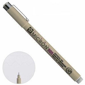 Лінер світлий сірий 0,2 мм PIGMA MICRON 005 084511332881 Sakura