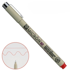 Лінер червоний 0,3 мм PIGMA MICRON 02 084511318403 Sakura