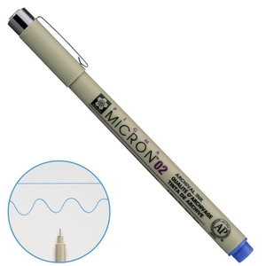 Линер синий 0,3 мм PIGMA MICRON 02 084511318380 Sakura