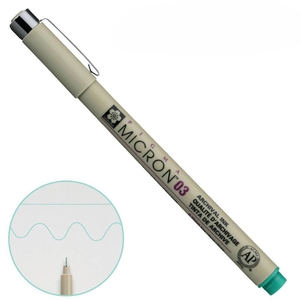 Линер зеленый 0,35 мм PIGMA MICRON 03 084511306387 Sakura