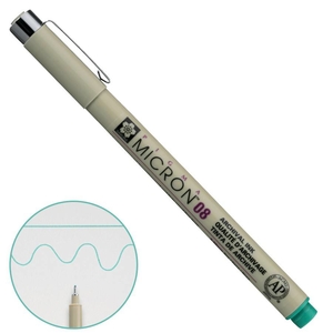 Лінер зелений 0,5 мм PIGMA MICRON 08 084511318359 Sakura