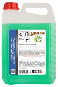 Засіб для миття скляних поверхонь, 5 л Cristal GREENHOUSE San Clean