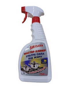 Средство удаления жира, 750 мл, с распылителем Ультра сила San Clean