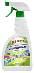Универсальное моющее средство для генеральной уборки, 500 мл, с распылителем, зеленый Универсал-2000 San Clean