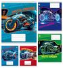 Зошит в клітинку 18 аркушів, кольорова обкладинка, дизайн: Мотокрос Тетрада ТЕ41209