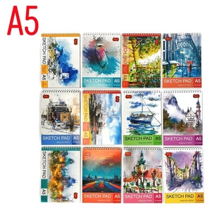 Альбом для акварелі А5, 30 аркушів, білий папір, 100 г/м2 Рутенія SketchPad ТЕ1327 Тетрада