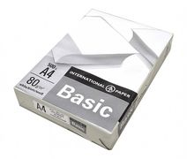 Папір офісний білий А4, 500 аркушів, клас С, щільність 80 г/м2 IP Basic
