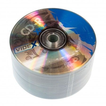 CD-R диск 700 mb, швидкість читання 52x, 50 шт в наборі X-Blue Videx