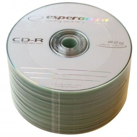 CD-R диск 700 mb, швидкість читання 52x, 50 шт в наборі Esperanza CD-R диск 700 mb, швидкість читання 52x, 50 шт в наборі Esperanza