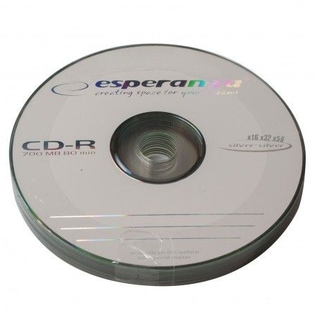 CD-R диск 700 mb, швидкість читання 52x, 10 шт в наборі Esperanza CD-R диск 700 mb, швидкість читання 52x, 10 шт в наборі Esperanza