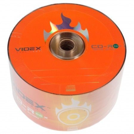 CD-R диск 700 mb, швидкість читання 52x, 50 шт в наборі 21027 Videx CD-R диск 700 mb, швидкість читання 52x, 50 шт в наборі 21027 Videx