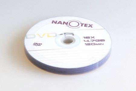 DVD-R диск 4.7Gb, швидкість читання 16x, 10 шт в наборі Nanotex DVD-R диск 4.7Gb, швидкість читання 16x, 10 шт в наборі Nanotex