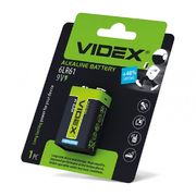 Батарейка щелочная 6LR61/9V (Крона) Videx