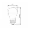 LED лампа G45e 3.5W E27 3000K Videx