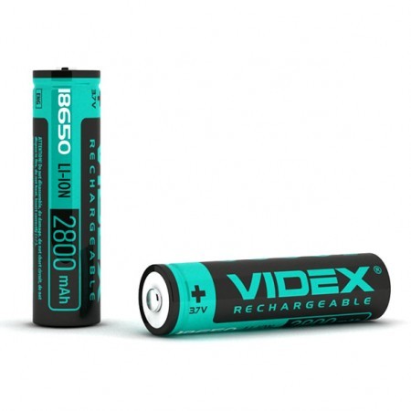 Акумулятор Li-Ion 18650-P (захист) 2800mAh Videx Акумулятор Li-Ion 18650-P (захист) 2800mAh Videx