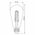 LED лампа Filament ST64FAD 6W E27 2200K дімерна бронза Videx