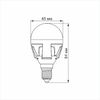 LED лампа G45 7W E14 4100K PREMIUM Videx