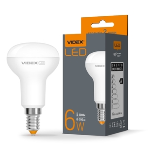 LED лампа R50e 6W E14 3000K Videx