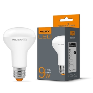 LED лампа R63e 9W E27 4100K Videx