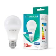 LED лампа A60 12W E27 4100K 220V Titanum