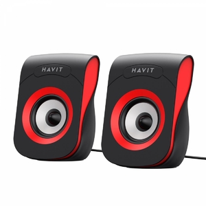 Стерео колонки USB 6W Black/Red SK599 Havit