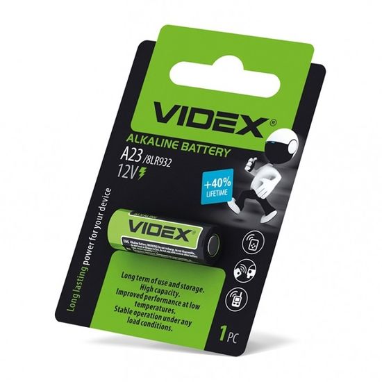 Батарейка лужна А23/Е23А Videx Батарейка лужна А23/Е23А Videx