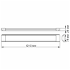 LED светильник линейный, длина 1,2м 36W 5000K Videx