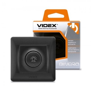 Димер 600Вт чорний графіт VIDEX BINERA (12)