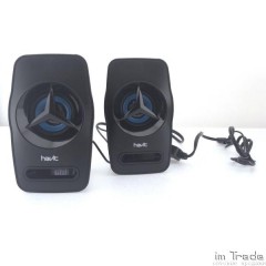 Акустичні комп'ютерні колонки USB 2.0 black blue HV-SK585 Havit Акустичні комп'ютерні колонки USB 2.0 black blue HV-SK585 Havit
