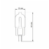 LED лампа G4C 12V 2W G4 4100K Videx