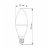 LED лампа C37e 7W E14 4100K Videx
