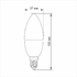LED лампа C37 6W E14 4100K Titanum