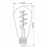 LED лампа Filament ST64FASD 5W E27 2200K дімерна бронза Videx