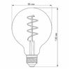 LED лампа Filament G95FASD 5W E27 2200K диммерная бронза Videx